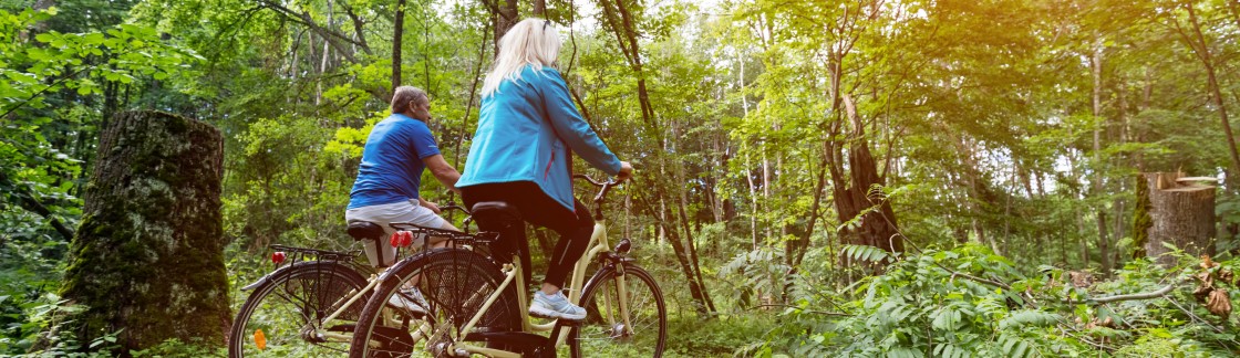 Senioren fietsen