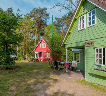 Bosgalow huisjes